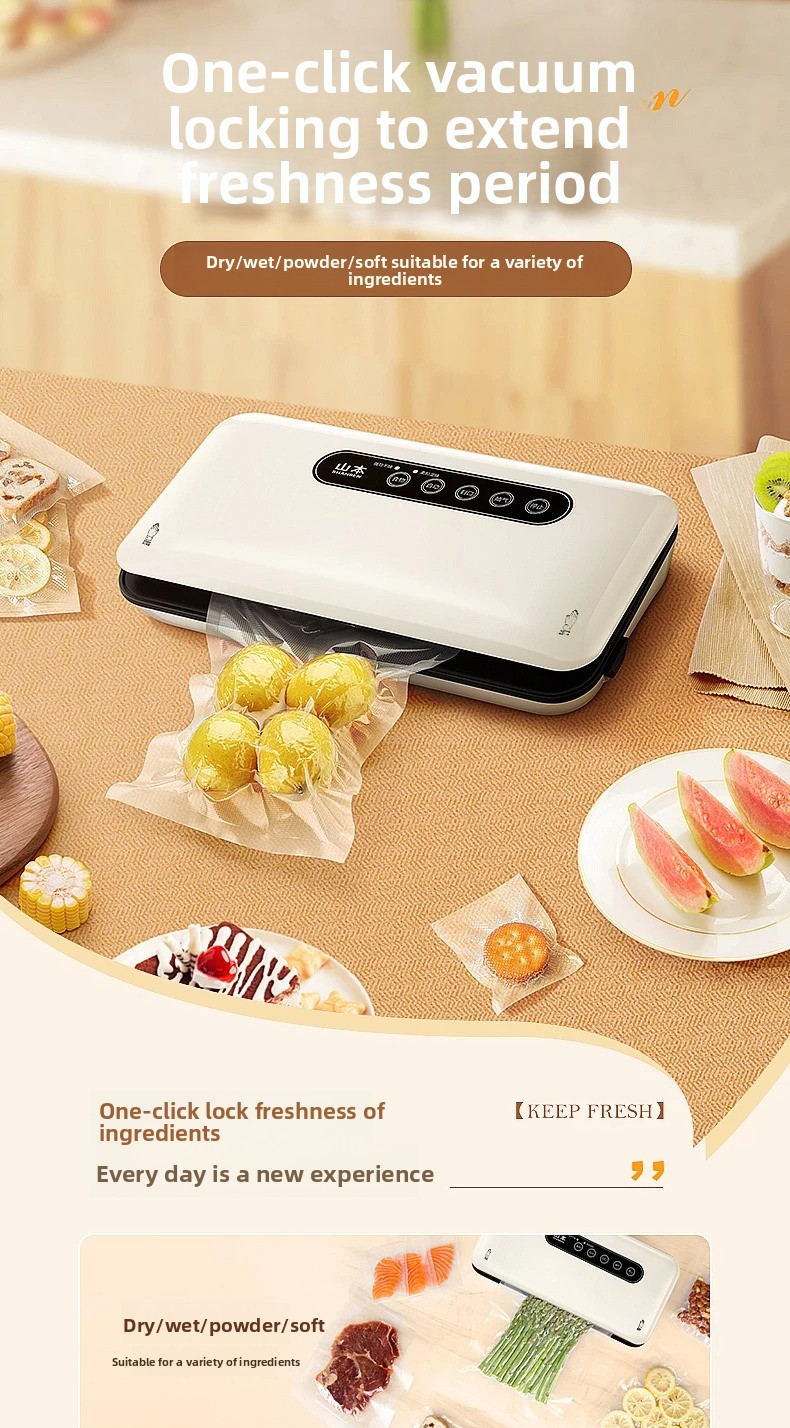Food Storage Machine - Mini Selladora al Vacío Automática para