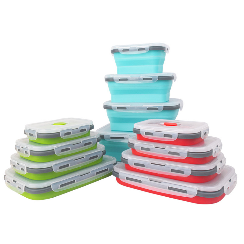 Food Storage Non Toxic - Caja de comida plegable de silicona