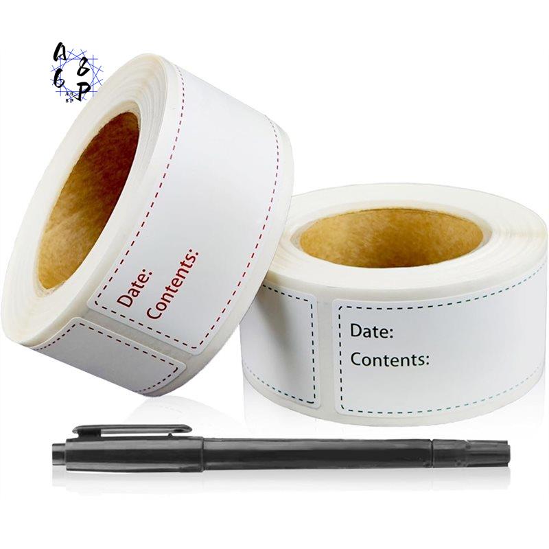 Food Storage Label - Etiquetas removibles para congelador A68P-300Pcs para