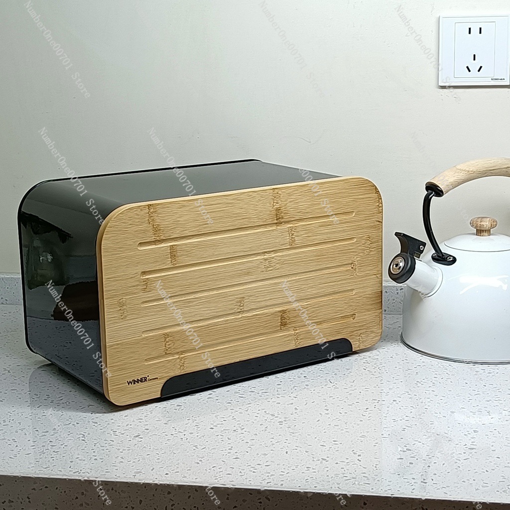 Bread Box Bamboo - Caja para Pan de Cocina con