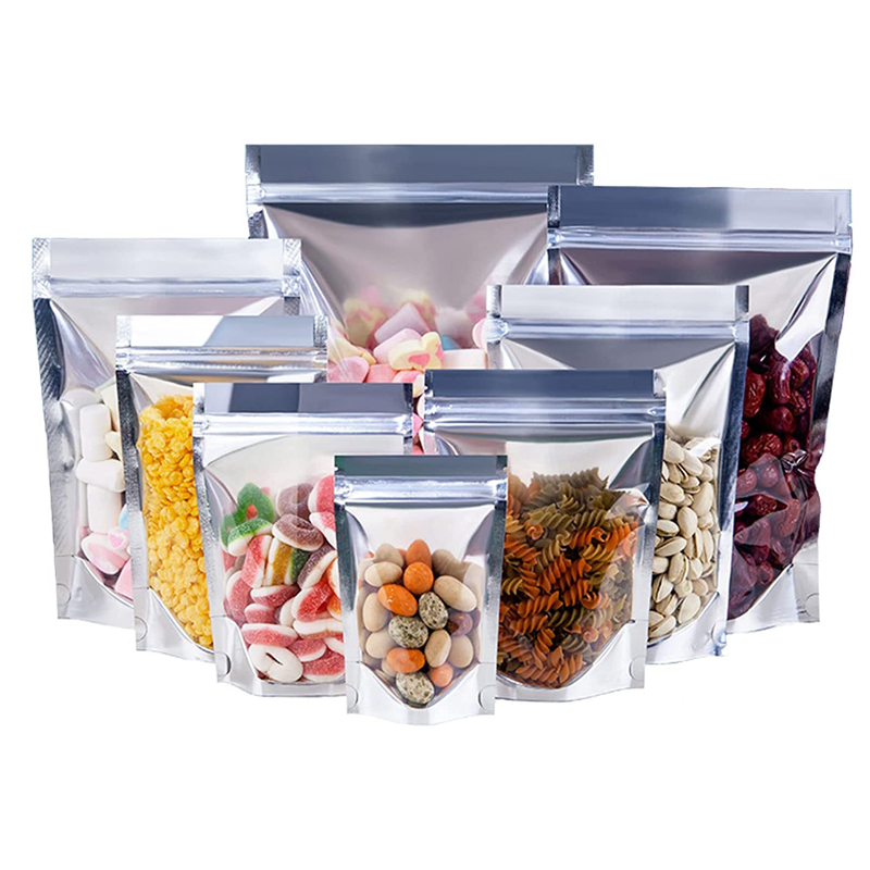 Food Storage In Mylar Bags - Bolsas Mylar transparentes resellables para almacenamiento