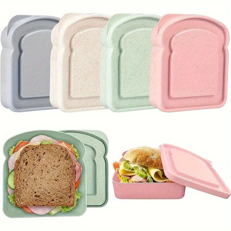 Food Storage Plastic Containers With Lids - Cajas Bento de 1 ud., contenedores