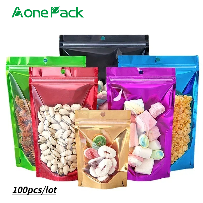 Food Storage In Mylar Bags - 100 Bolsas de Plástico Reutilizables, Color