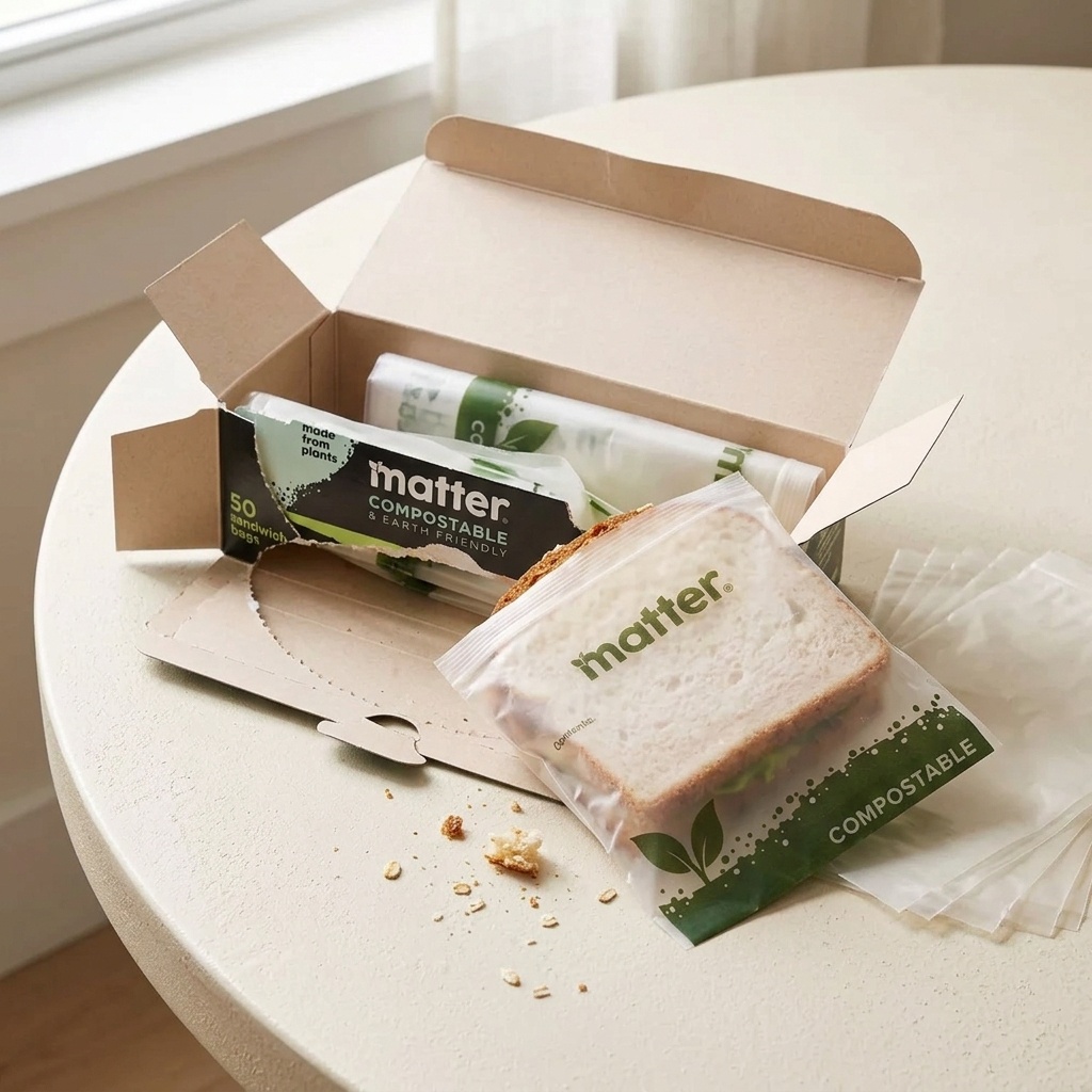Food Storage Plant - Paquete de 50 Bolsas Compostables para