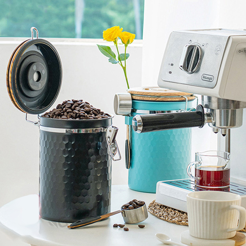 Food Storage In Stainless Steel - Botes de café de acero inoxidable