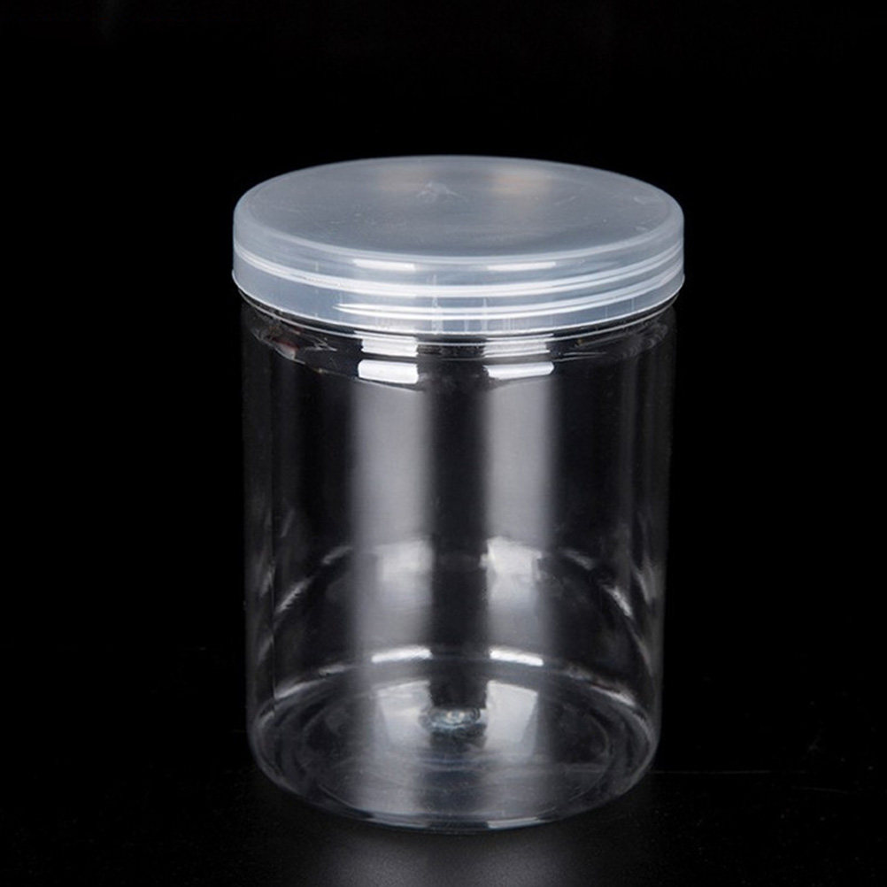 Food Storage With Lids - 10 Frascos de Plástico Transparente de
