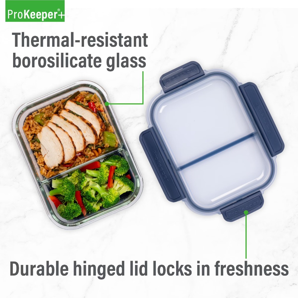 Food Storage Non Toxic - Recipientes de Vidrio Borosilicato Premium para