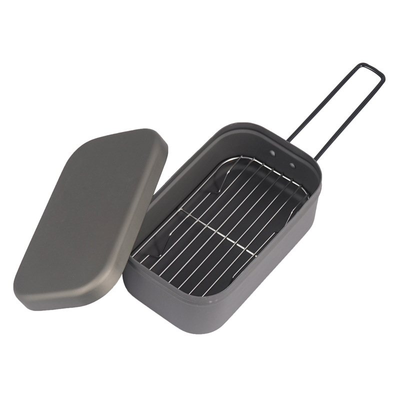 Food Storage Aluminum Containers - Fiambrera para acampar, estante para cocinar
