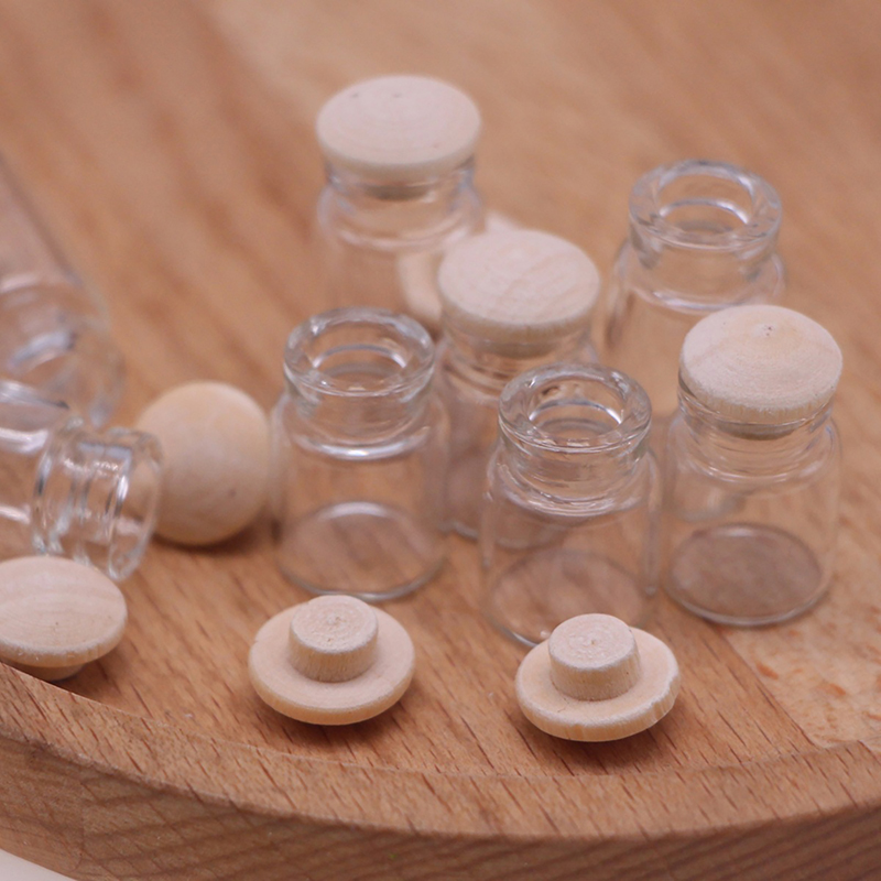 Food Storage With Lids - Frascos de vidrio en miniatura para