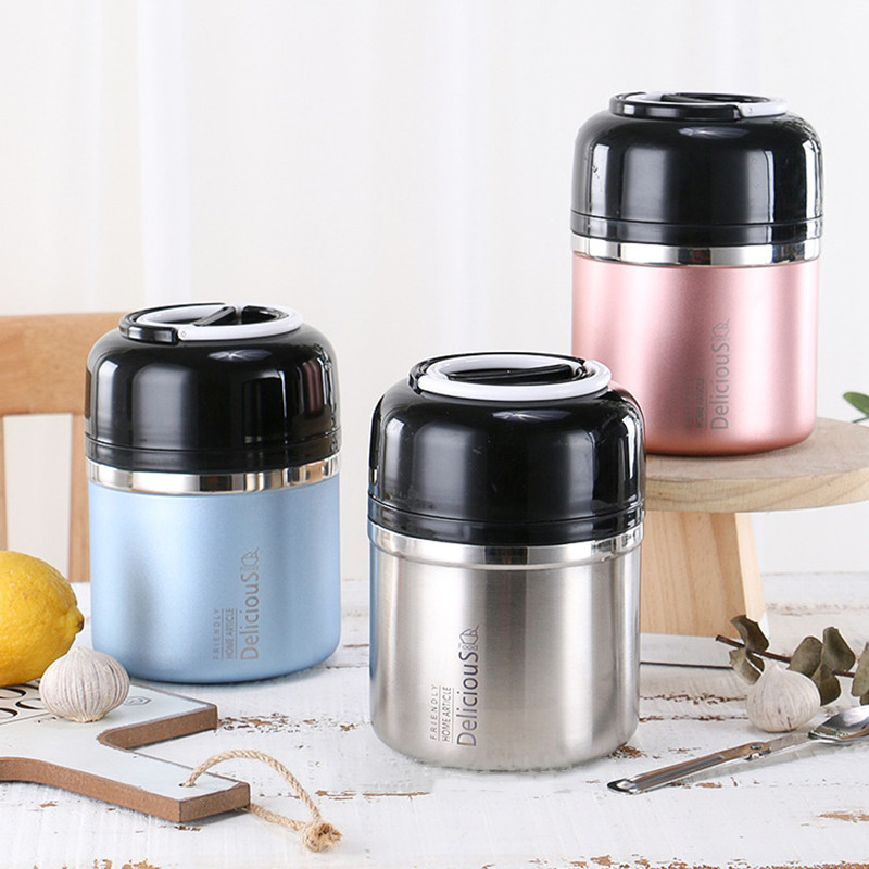 Food Storage Long Term - Fiambrera térmica de acero inoxidable, caja