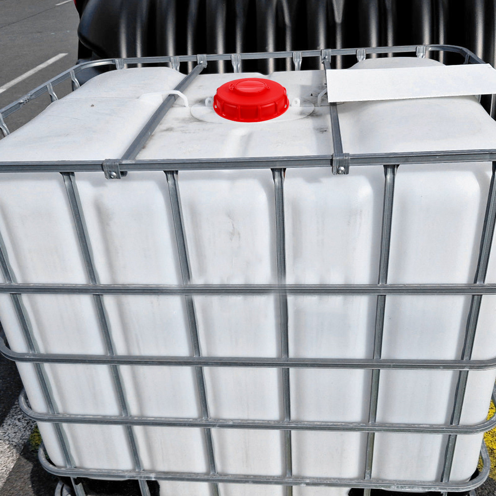 Food Storage With Lids - Tapa Roja para Contenedor IBC de