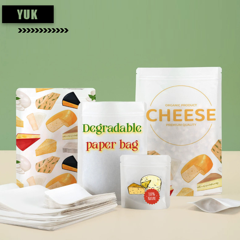 Food Storage Plant - Bolsas de papel Kraft degradables personalizadas