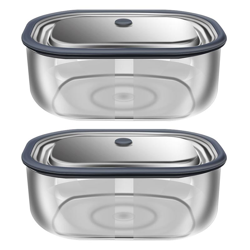 Food Storage Glass Box - Fiambrera rectangular de vidrio de borosilicato