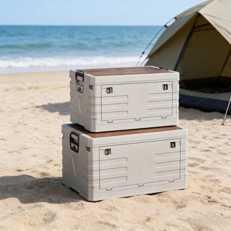 Food Storage With Dividers - Caja de Almacenamiento para Auto, Plegable,