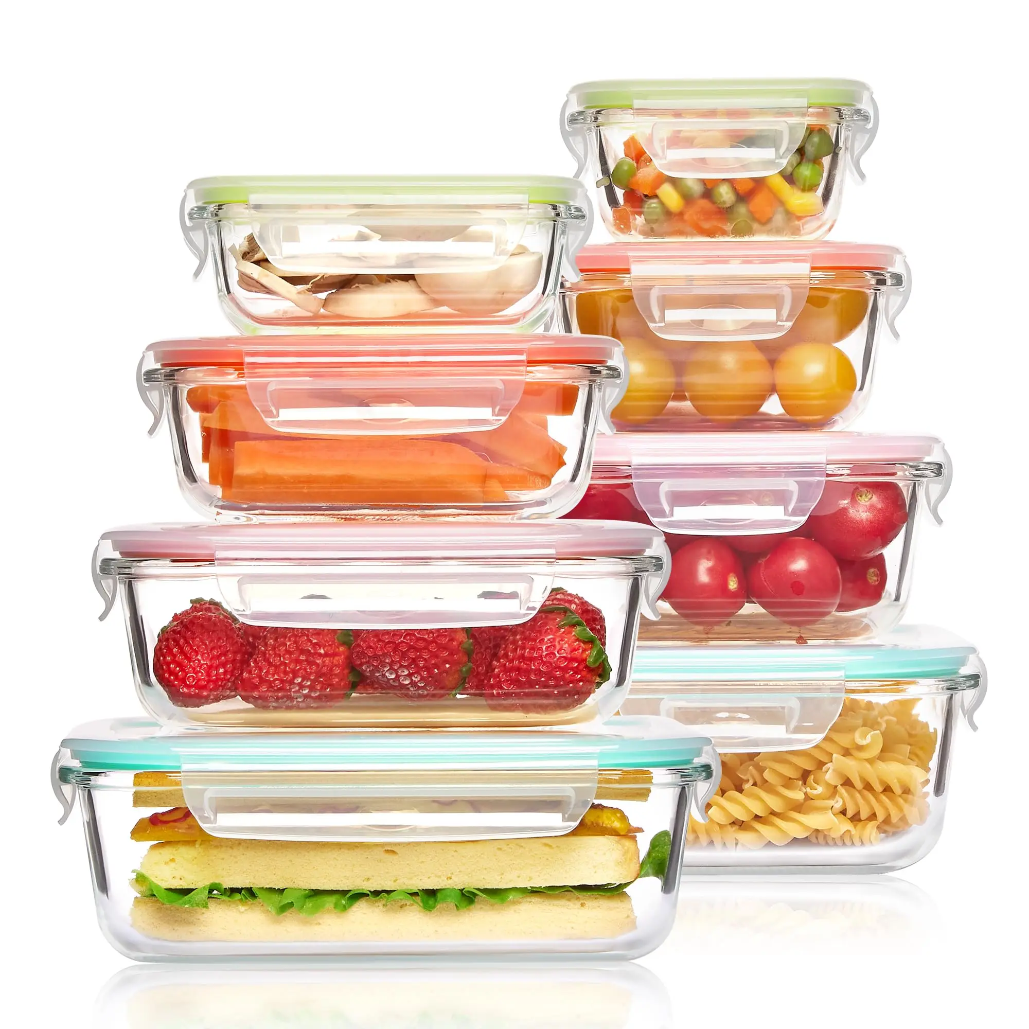 Food Storage Glass Box - Fiambrera de vidrio, contenedores de almacenamiento