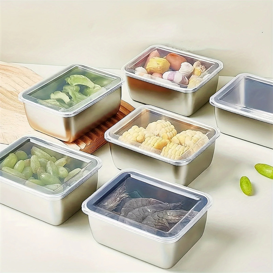 Food Storage In Stainless Steel - Caja de almacenamiento de alimentos de