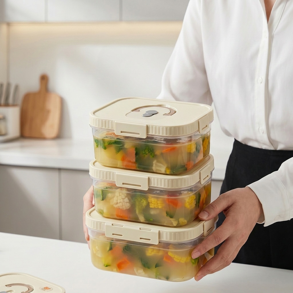 Food Storage With Dividers - Caja de Almacenamiento de Alimentos de