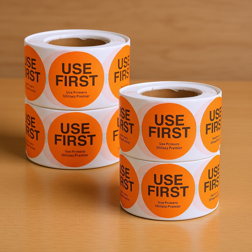 Food Storage Label - 4 Rollos de Etiquetas Adhesivas para
