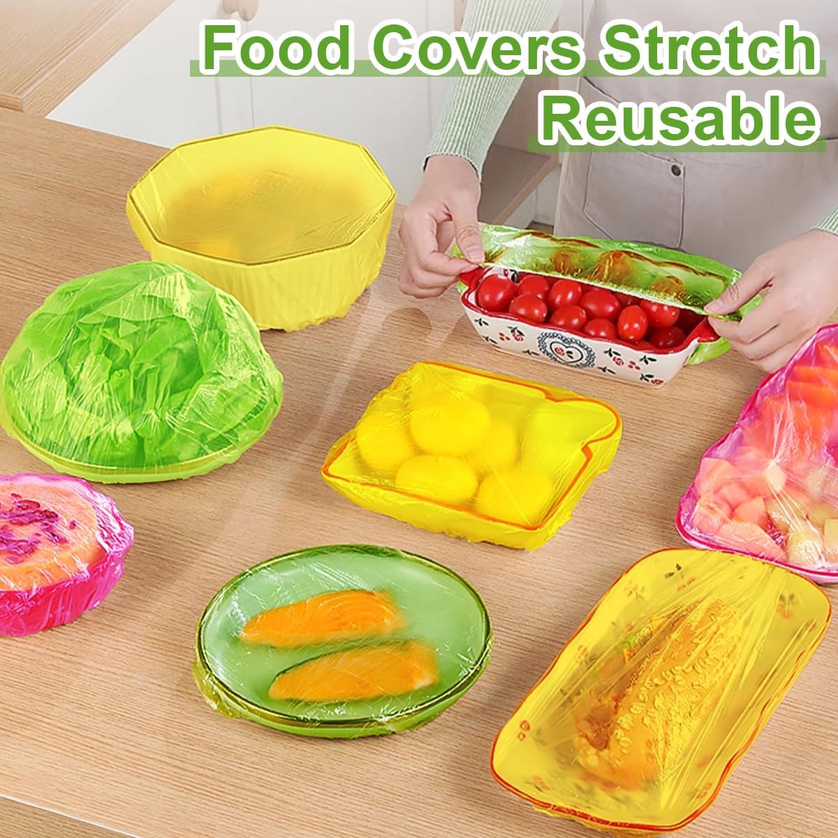 Food Storage Zip Bags - 60 Fundas Reutilizables para Alimentos, Bolsas