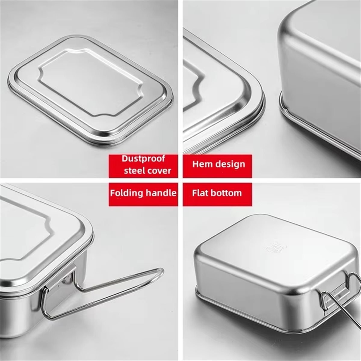 Nueva fiambrera Bento de acero - Food Storage Large Plastic Containers reseña y precio