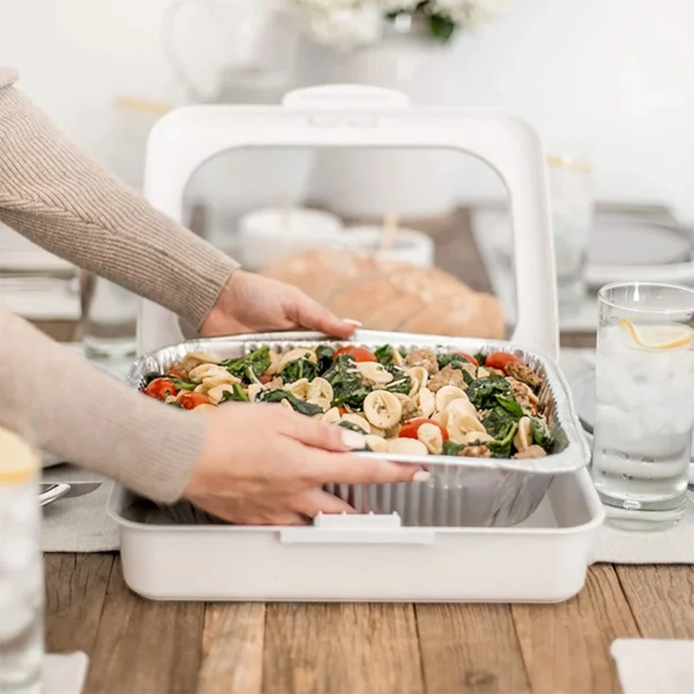Soporte portátil apilable de l - Food Storage Aluminum Containers reseña y precio
