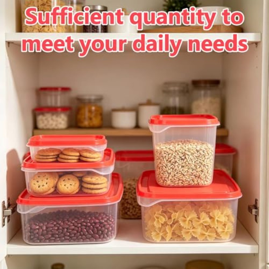 Juego de 17 Recipientes de Plá - Food Storage Plastic Containers With Lids reseña y precio