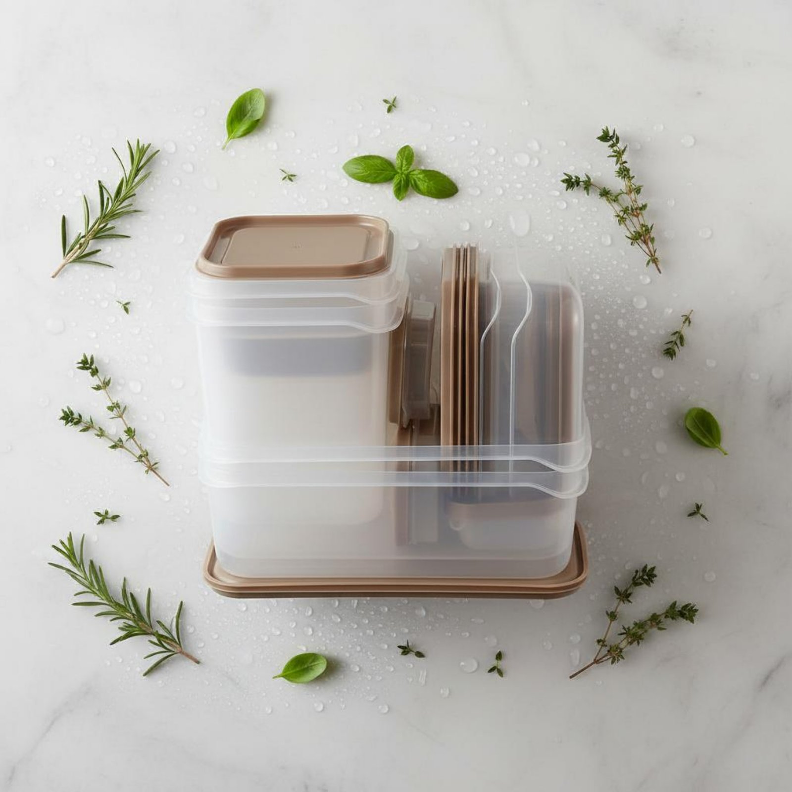 Juego de 17 Recipientes para R - Food Storage Plastic Containers With Lids reseña y precio