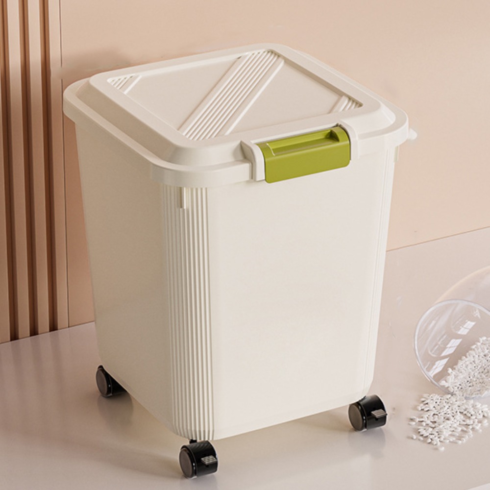 Contenedor de Arroz a Prueba d - Food Storage With Wheels reseña y precio