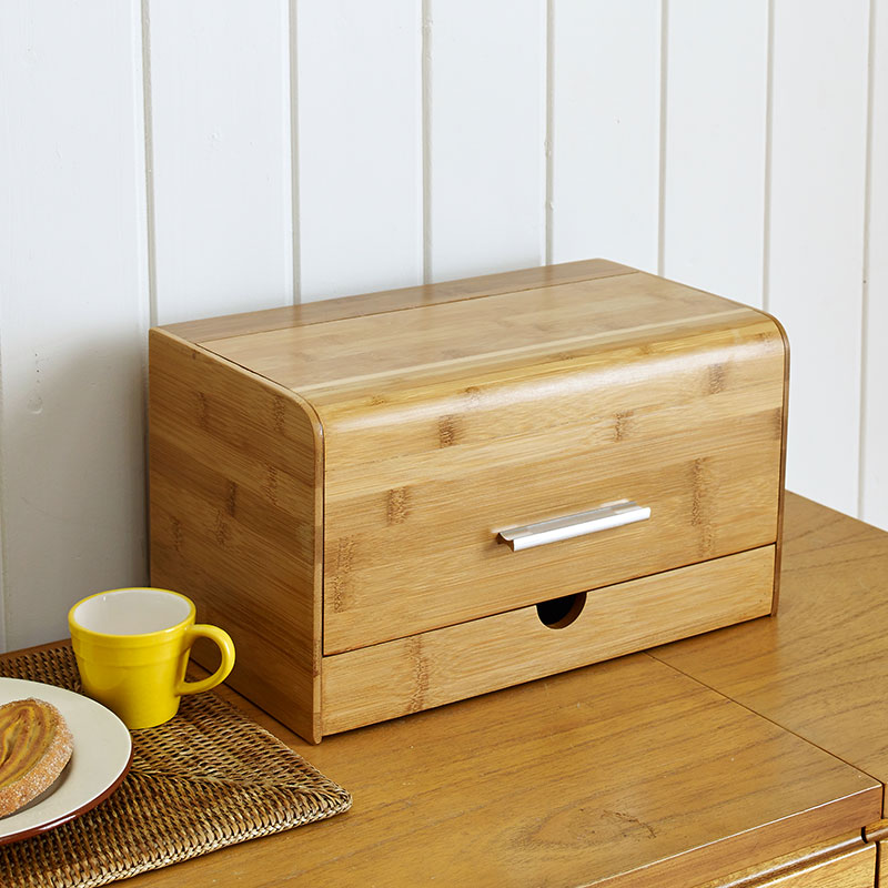 Caja de pan a prueba de polvo, - Bread Box Bamboo reseña y precio