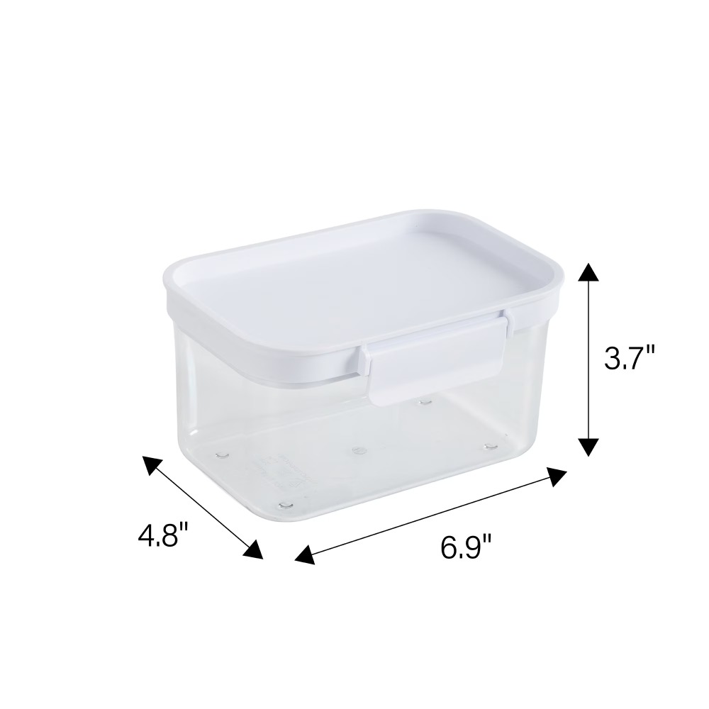 Contenedor Rectangular Pequeño - Food Storage Plastic Containers With Lids reseña y precio