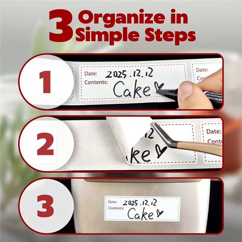 Etiquetas removibles para cong - Food Storage Label reseña y precio