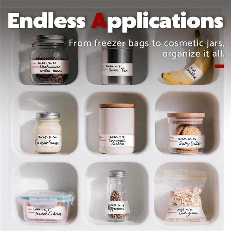 Etiquetas removibles para cong - Food Storage Label reseña y precio