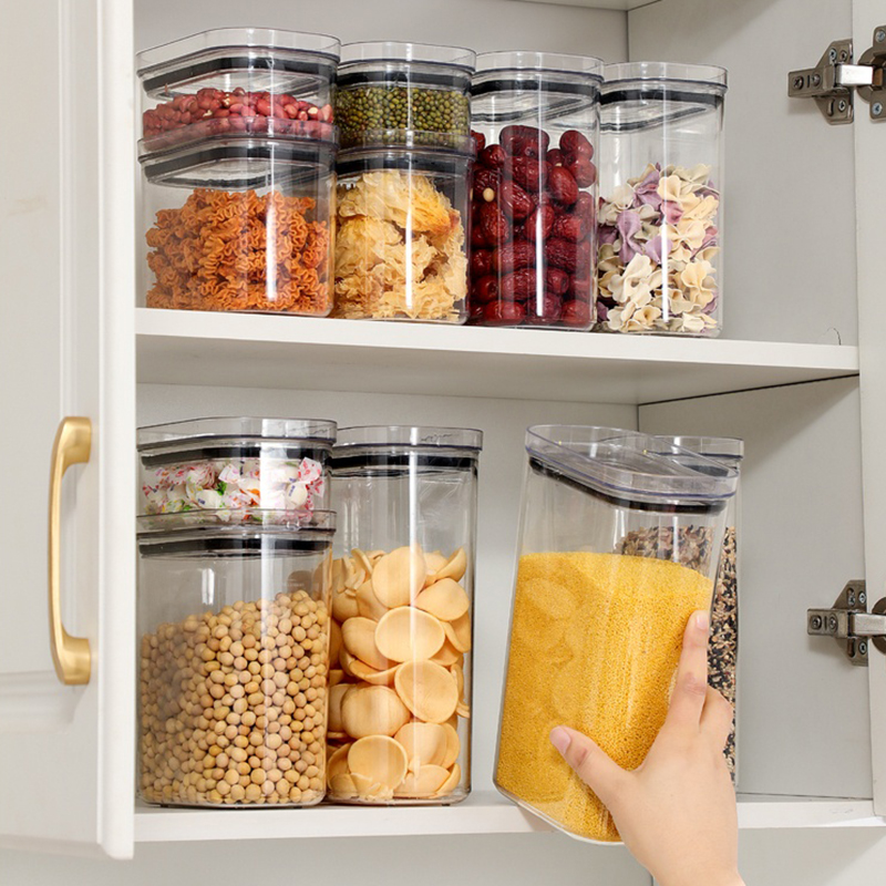 Organizador de gabinete de coc - Food Storage In Cabinets reseña y precio