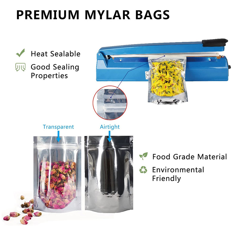 Bolsas Mylar transparentes res - Food Storage In Mylar Bags reseña y precio