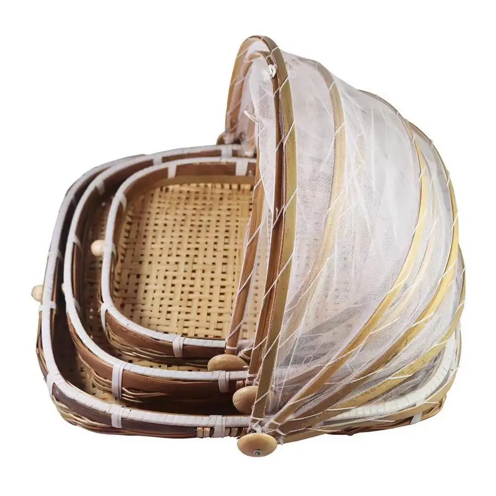 Cesta para servir comida de ba - Bread Box Bamboo reseña y precio