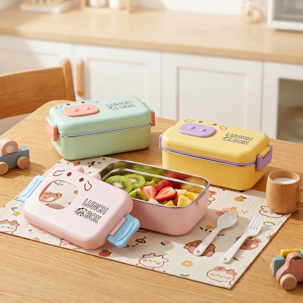 Lonchera Infantil de Acero Ino - Food Storage With Dividers reseña y precio