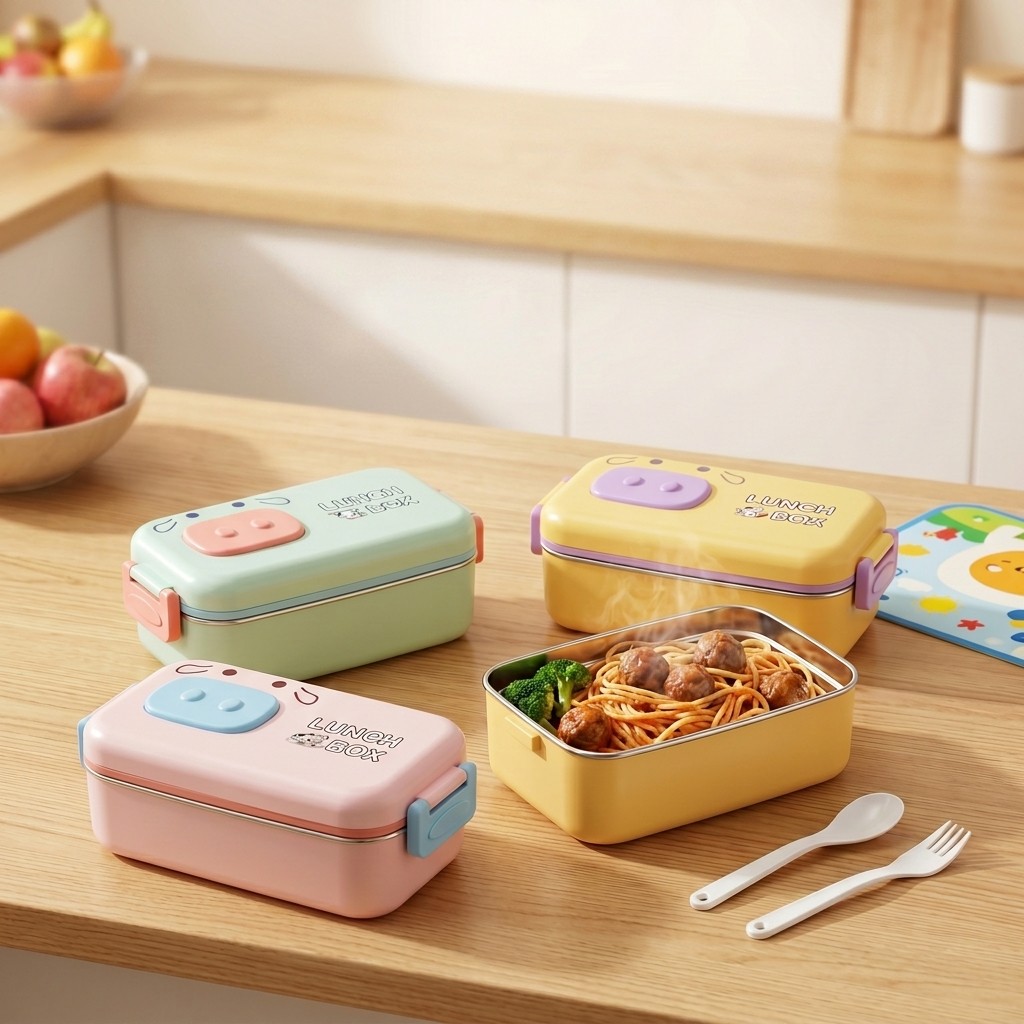 Lonchera Infantil de Acero Ino - Food Storage With Dividers reseña y precio
