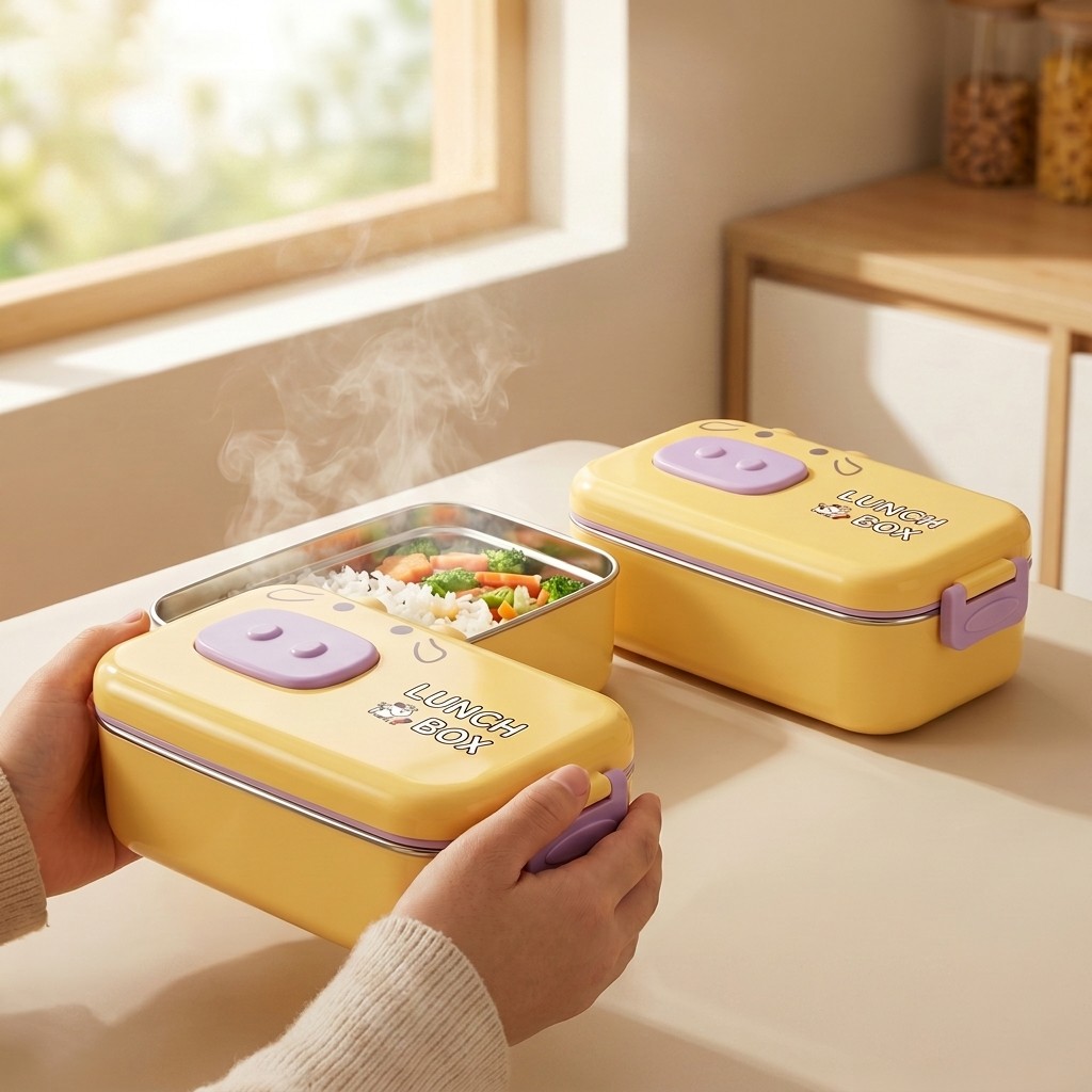 Lonchera Infantil de Acero Ino - Food Storage With Dividers reseña y precio