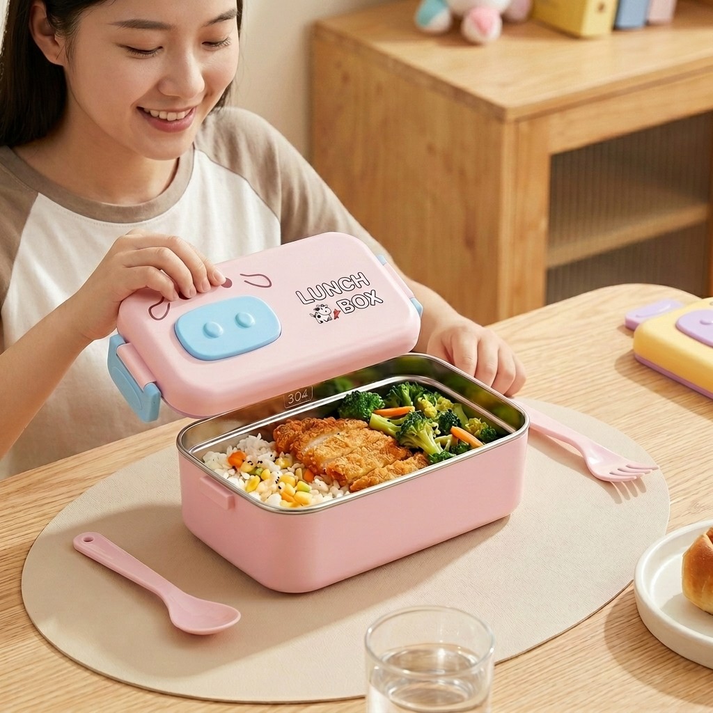 Lonchera Infantil de Acero Ino - Food Storage With Dividers reseña y precio