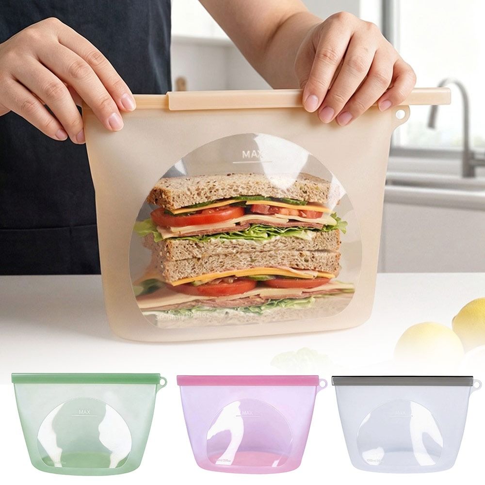 Bolsa de Silicona para Conserv - Food Storage Zip Bags reseña y precio
