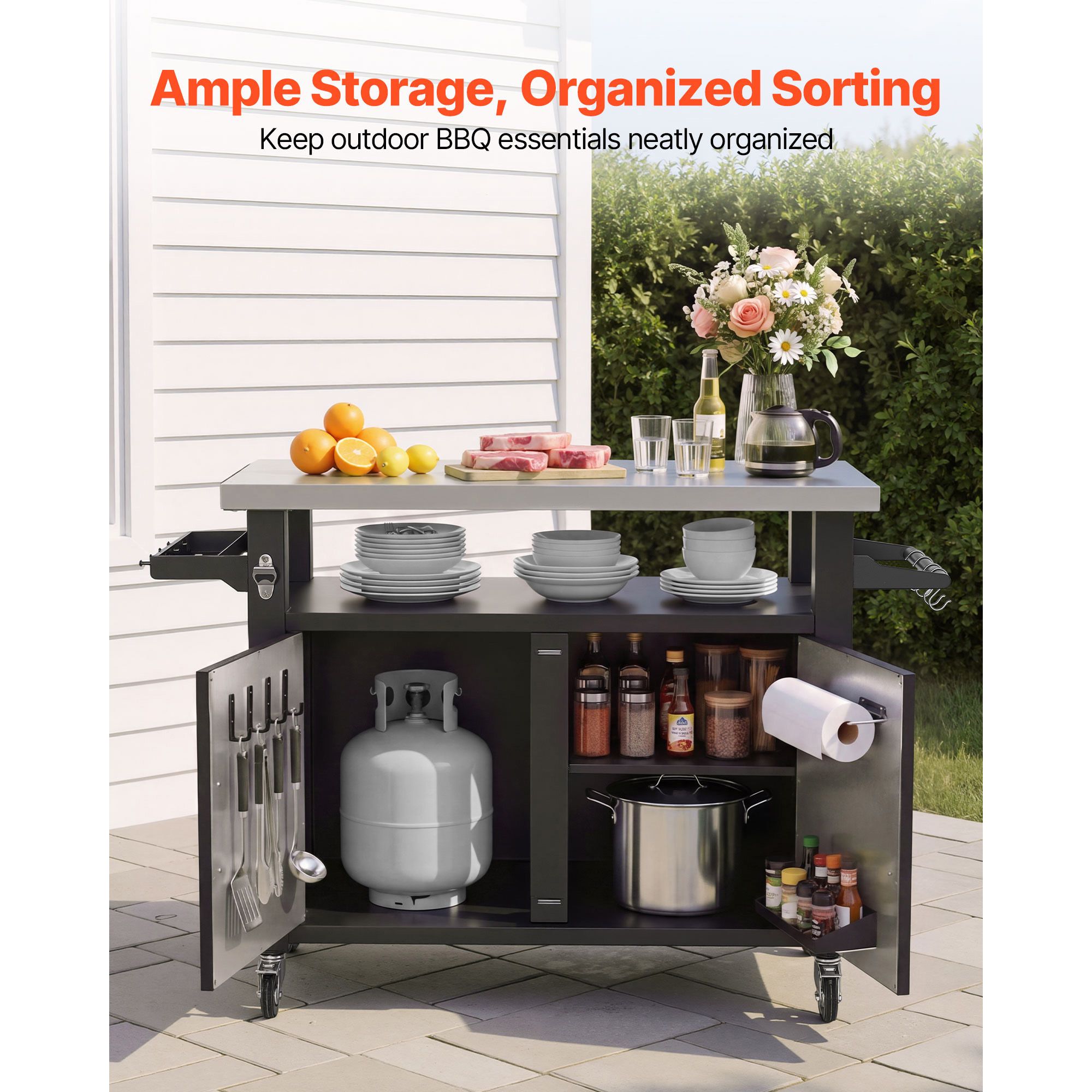 Carrito de Parrilla para Exter - Food Storage In Cabinets reseña y precio