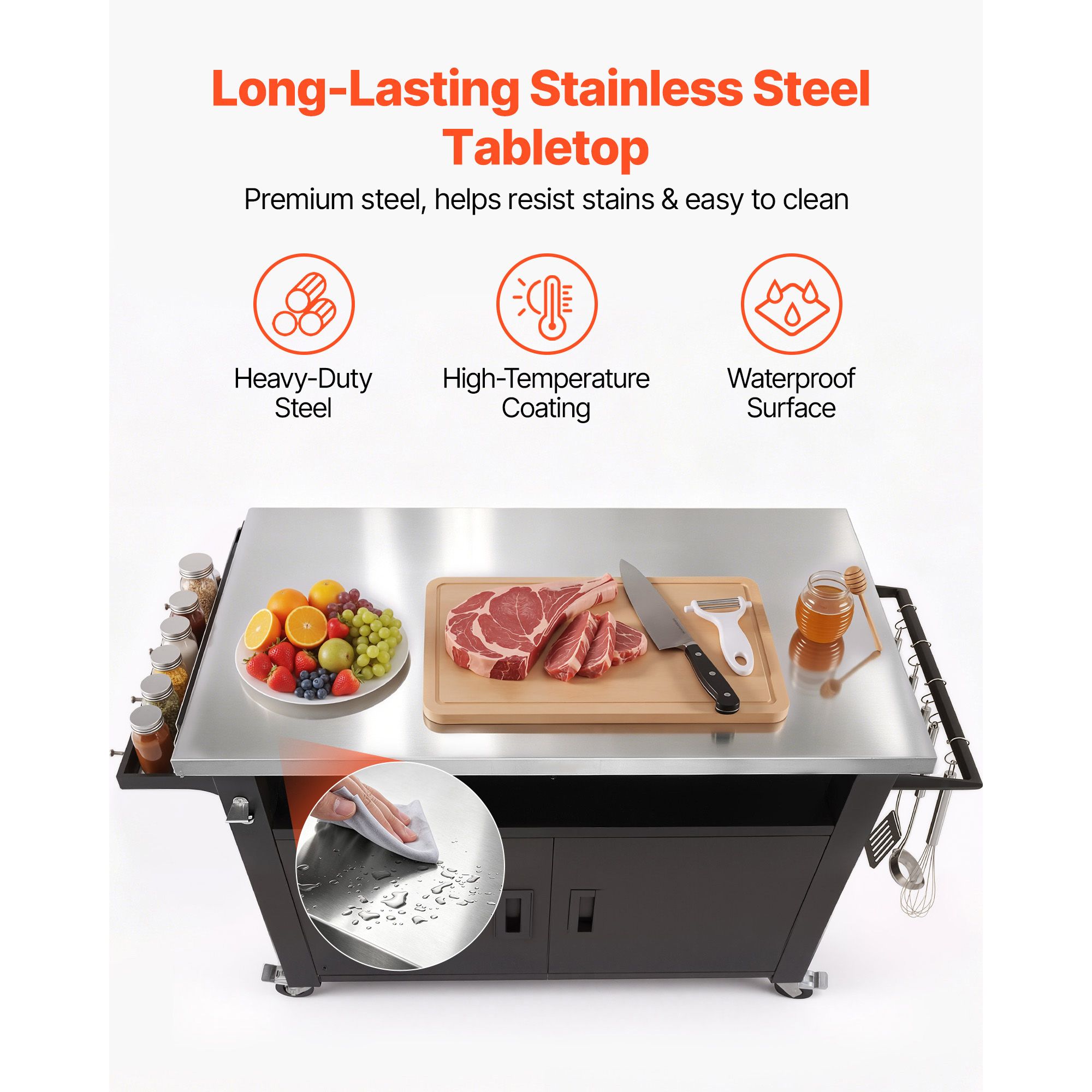 Carrito de Parrilla para Exter - Food Storage In Cabinets reseña y precio
