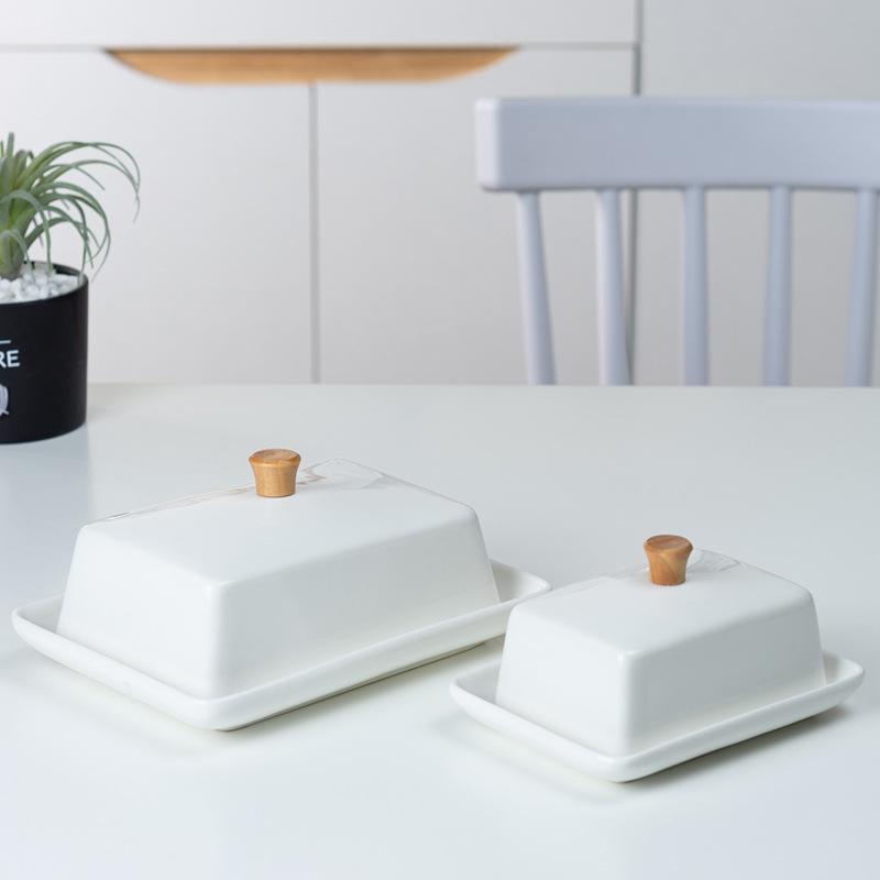 Mantequillera de cerámica y ba - Bread Box Bamboo reseña y precio