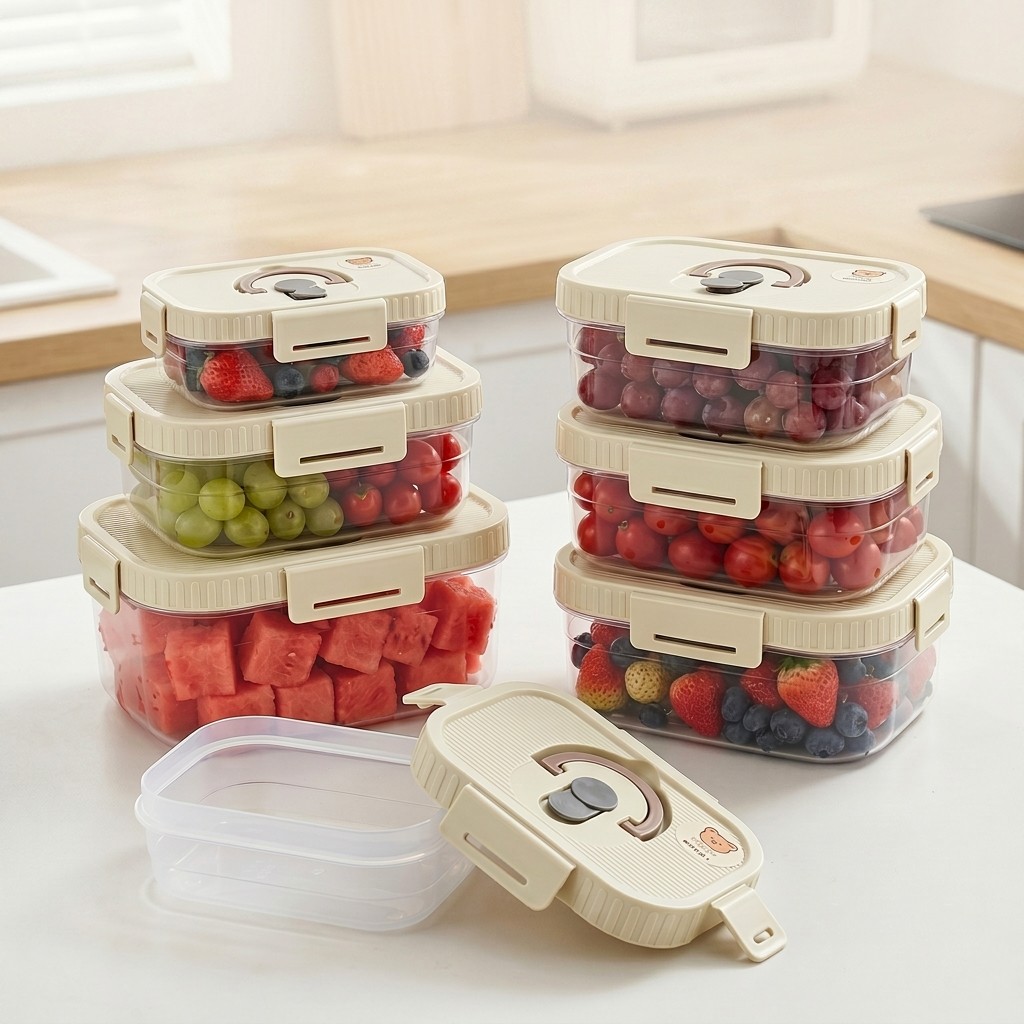 Contenedor de Almacenamiento d - Food Storage Large Plastic Containers reseña y precio