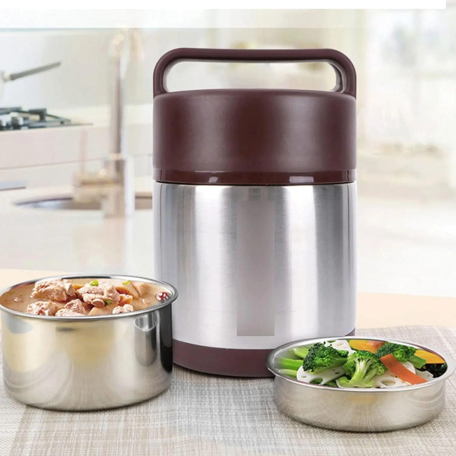 Lonchera Bento para Adultos, G - Food Storage In Stainless Steel reseña y precio