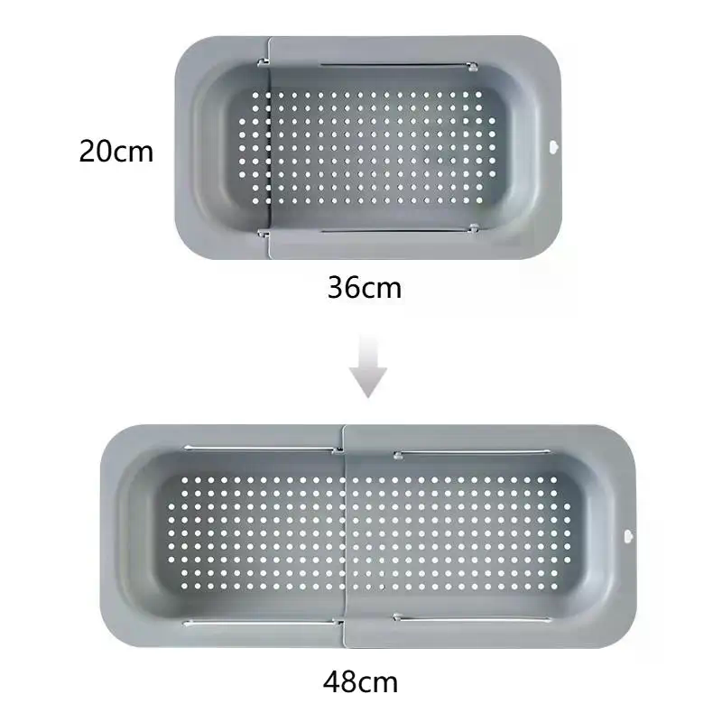 Cesta de drenaje telescópica,  - Food Storage Non Toxic reseña y precio