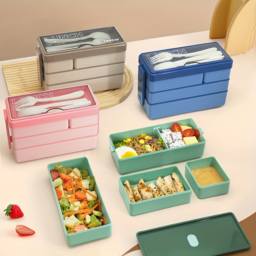 Fiambrera Bento de 1450ML, gra - Food Storage Large Plastic Containers reseña y precio