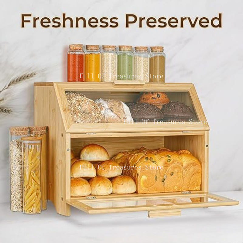Caja de Pan de Bambú para Alma - Bread Box Bamboo reseña y precio