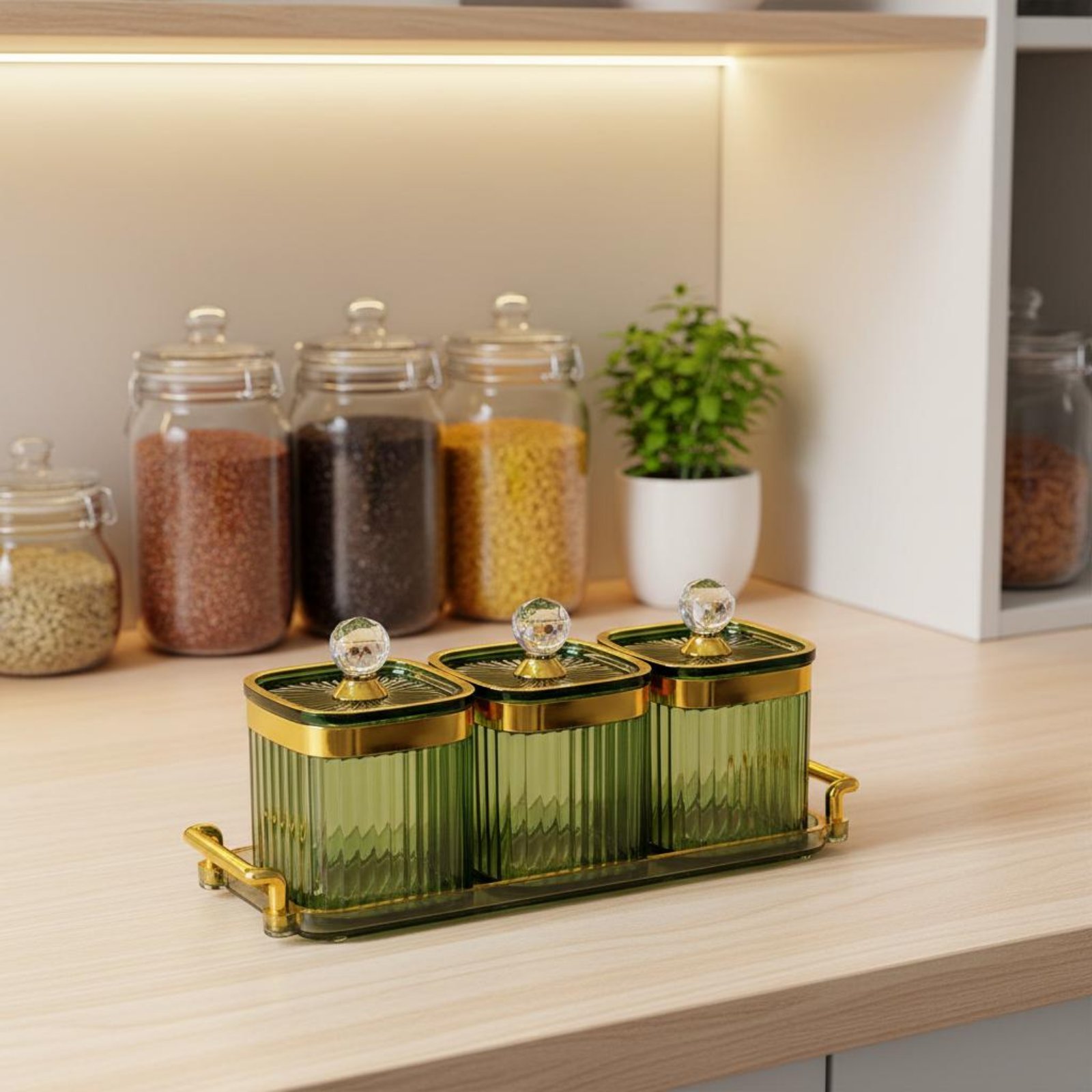 Juego de Recipientes Decorativ - Food Storage Plastic Containers With Lids reseña y precio