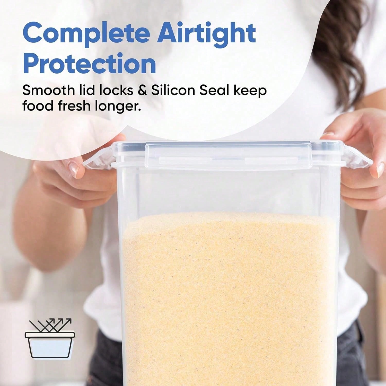 Contenedores Extra Grandes par - Food Storage Label reseña y precio